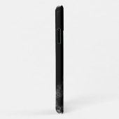 バラガーリー金ゴールドグリッターハートブラックマーブルネーム Case-Mate iPhoneケース (裏面/右)