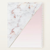 バラガーリー金ゴールドグリッターマーブルモノグラム プランナー手帳 (裏面)