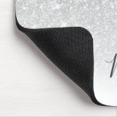 バラガーリー金ゴールドグリッター名前をカスタムするモノグラム マウスパッド (コーナー)