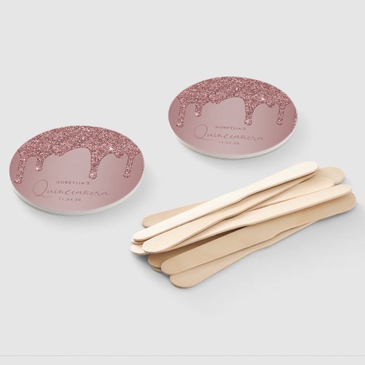 バラガーリー金ゴールドスパークルグリッタードリップスキンセアニェラ ハンドファン (組立なし)