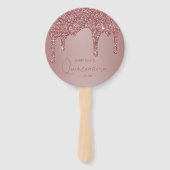 バラガーリー金ゴールドスパークルグリッタードリップスキンセアニェラ ハンドファン (正面)