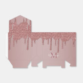 バラガーリー金ゴールドスパークルグリッタードリップスモノグラム フェイバーボックス (折り畳みなし)