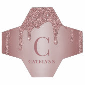 バラガーリー金ゴールドスパークルドリップグリッターモノグラム サッカーボール (フラット)