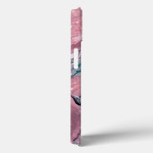 バラガーリー金ゴールドピンクアゲートクォーツグリッターモノグラム Case-Mate iPhoneケース (裏面 / 右)