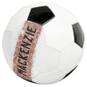 バラガーリー金ゴールドピンクスパークリモノグラム名 サッカーボール (3/4)