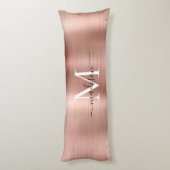 バラガーリー金ゴールドブラシ仕上げ金属モノグラムスクリプト名 ボディピロー (裏面 (縦))