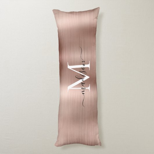 バラガーリー金ゴールドブラシ仕上げ金属モノグラムスクリプト名 ボディピロー (裏面 (縦))