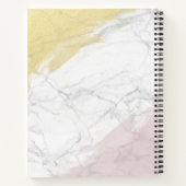 バラガーリー金ゴールドモパーソナライズされたノグラム ノートブック (裏面)