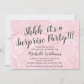 バラガーリー金ゴールド大理石|サプライズパーティー誕生日 招待状 (正面)