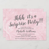 バラガーリー金ゴールド大理石|サプライズパーティー誕生日 招待状 (正面/裏面)