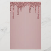 バラガーリー金ゴールド滴下グリッターモノグラム 便箋 (裏面)