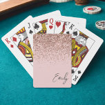 バラガーリー金ゴールド赤面ピンクグリッターモノグラム トランプ<br><div class="desc">バラ金ゴールド-赤面ピンクスパークルグリッタースクリプトモノグラム名トランプ。これは、最高の甘い16歳の誕生日、結婚ブライダルシャワー、記念日、赤ちゃんシャワーまたはバチェロレッテギフトを作る誰かがグラームの豪華さとシックなスタイルを愛する。</div>