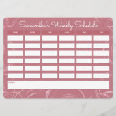 バラガーリー金ゴールド週刊学校日程 (正面)