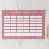 バラガーリー金ゴールド週刊学校日程 ペーパーパッド (インサイチュ)