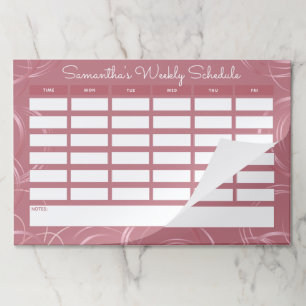 バラガーリー金ゴールド週刊学校日程 ペーパーパッド