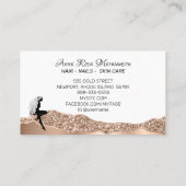 *～*バラガーリー金ゴールド長毛女神美しい 名刺 (裏面)