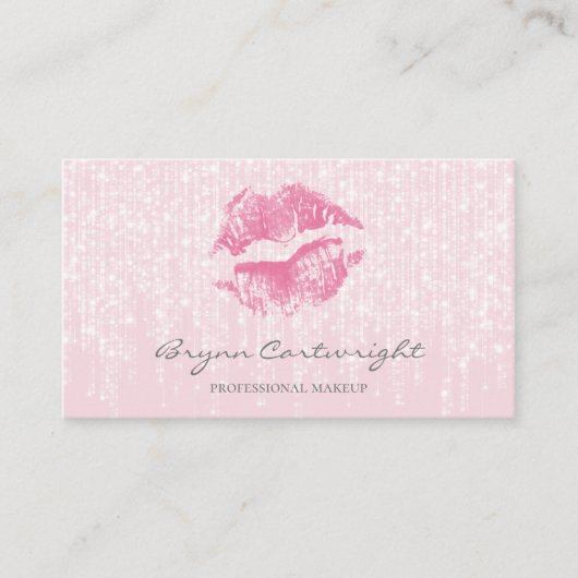 バラキスの唇と微妙なキラキラのライトメイクアップ 名刺 (正面)