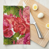 バラキッチンタオル#2 キッチンタオル (四つ折り)