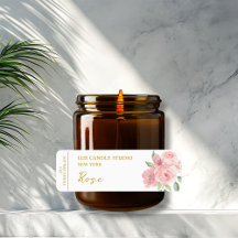 バラキャンドルラベル