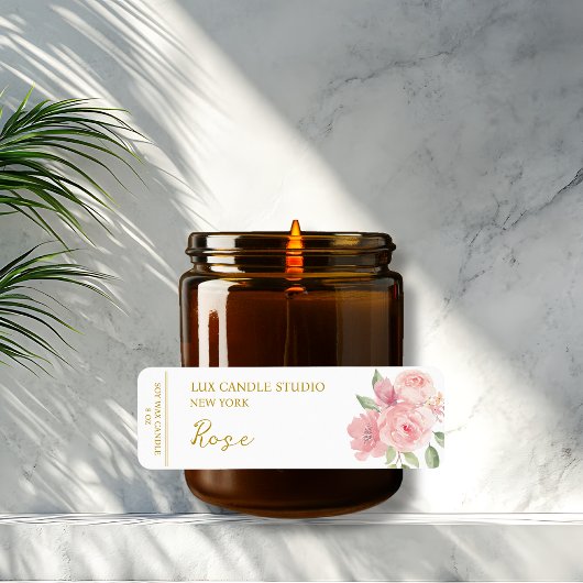 バラキャンドルラベル ラベル