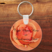 バラキーチェインパーソナライズされたオレンジバラキーチェーン キーホルダー (正面)