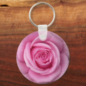 バラキーチェーン明るいピンクの花の贈り物 キーホルダー (正面)