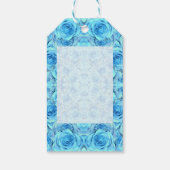 バラギフトラベルの化膿性ターコイズデザイン ギフトタグ (裏面)