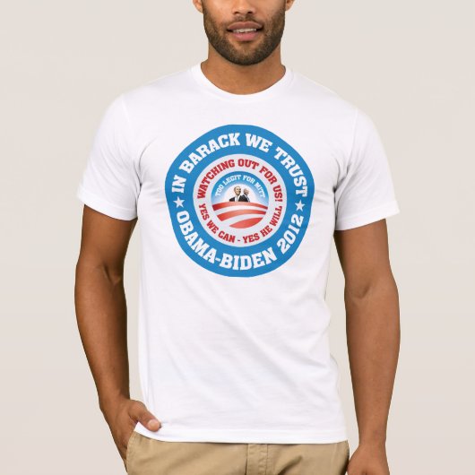 バラクで私達は信頼します Tシャツ (正面)
