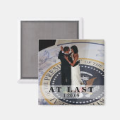 バラクとミシェル・オバマ踊りの就任舞踏会 マグネット (正面/裏面)