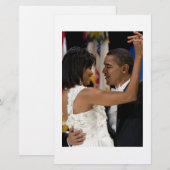 バラクとミシェル・オバマ 便箋 (正面/裏面)