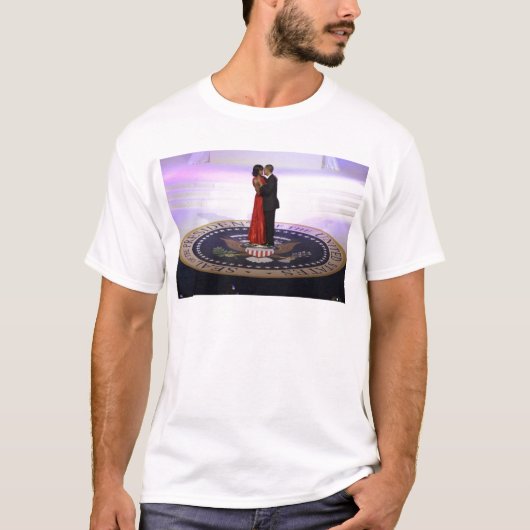 バラクとミシェル・オバマ Tシャツ (正面)