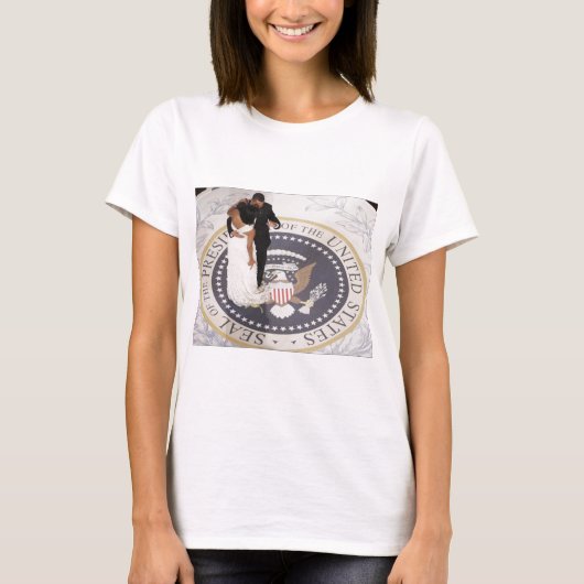 バラクとミシェル・オバマ Tシャツ (正面)