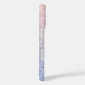 バラクォーツとセレニティグラデーション幾何パターン Case-Mate iPhoneケース (裏面 / 右)