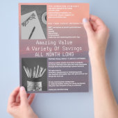 バラクォーツとセレニティピンクパープル2写真 チラシ (手)