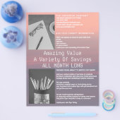 バラクォーツとセレニティピンクパープル2写真 チラシ (シングル)