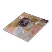 バラクォーツ，アメジスト，ホワイトグード，宝石プリント タイル (側面)