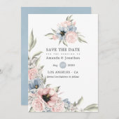 バラクォーツ&セレニティブルーフローラ セーブザデート (正面/裏面)