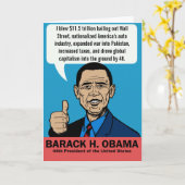 バラクオバマのカスタマイズ可能なカード カード (黄色い花)