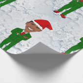 バラクオバマのサンタラップ紙 ラッピングペーパー (角)