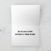 バラクオバマのハロウィーン – グリーティングカード (内部)