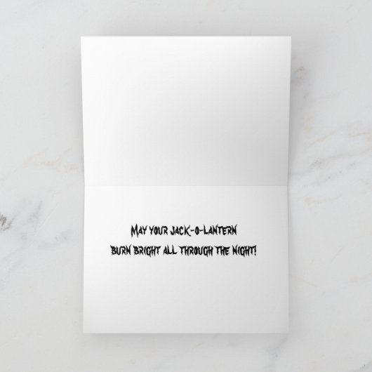 バラクオバマのハロウィーン – グリーティングカード (内部)