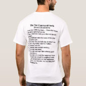 バラクオバマは10の命令2ワイシャツ味方しました Tシャツ (裏面)