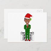 バラクオバマサンタクロース シーズンポストカード (正面/裏面)