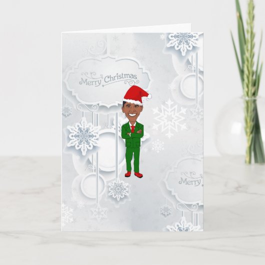 バラクオバマサンタ シーズンカード (正面)