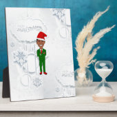 バラクオバマサンタ フォトプラーク (側面)