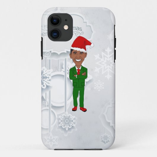 バラクオバマサンタ Case-Mate iPhoneケース (裏面)