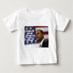 バラクオバマハート ベビーTシャツ