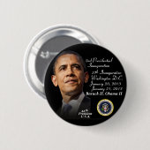 バラクオバマ二代大統領就任式1-21-2013 缶バッジ (正面&裏面)