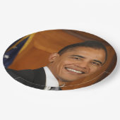 バラクオバマ公式ポートレート ペーパープレート (アングル)