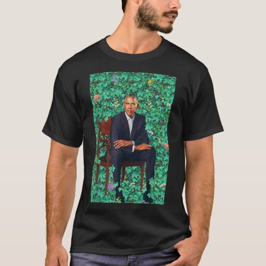 バラクオバマ大統領ポートレートシャツ Tシャツ (正面)